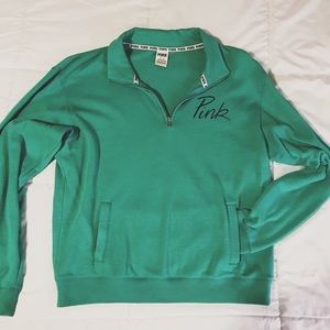 Turquoise/Green VS PINK Quarter Zip Sweatshirt